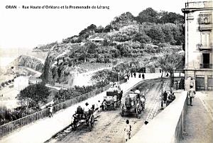 ORAN - RUE HAUTE D'ORLEANS ET LA PROMENADE DE LETANG